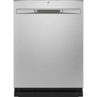 GE - Stainless Steel Interior Fingerprint Resistant Dishwasher with Hidden Controls - Stainless Steel - Front_Zoom