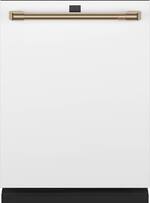 Café - Top Control Built-In Dishwasher with Stainless Steel Tub, 3rd Rack, 39dBA - Matte White - Front_Standard