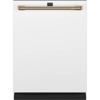 Café - Top Control Built-In Dishwasher with Stainless Steel Tub, 3rd Rack, 39dBA, Customizable - Matte White - Front_Zoom