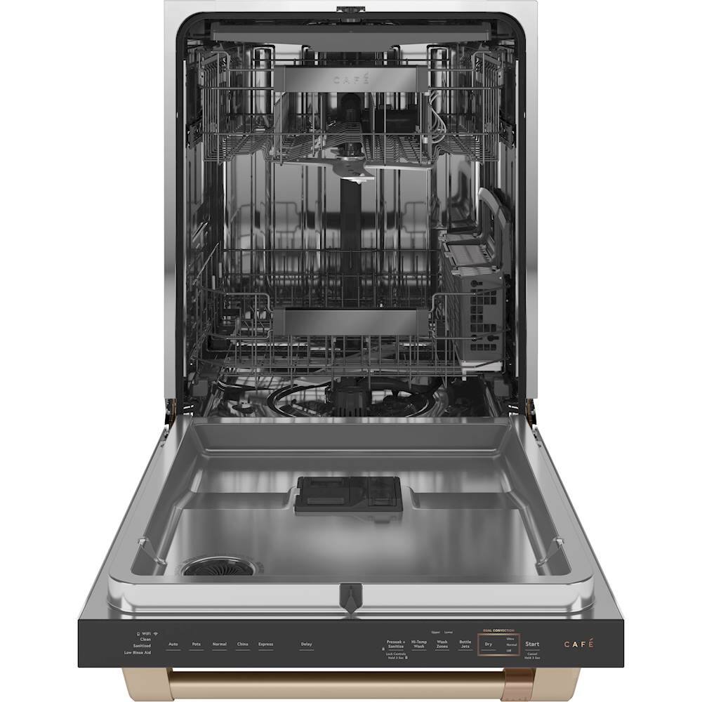 Alt View 11. Café - Top Control Built-In Dishwasher with Stainless Steel Tub, 3rd Rack, 39dBA, Customizable - Matte White.