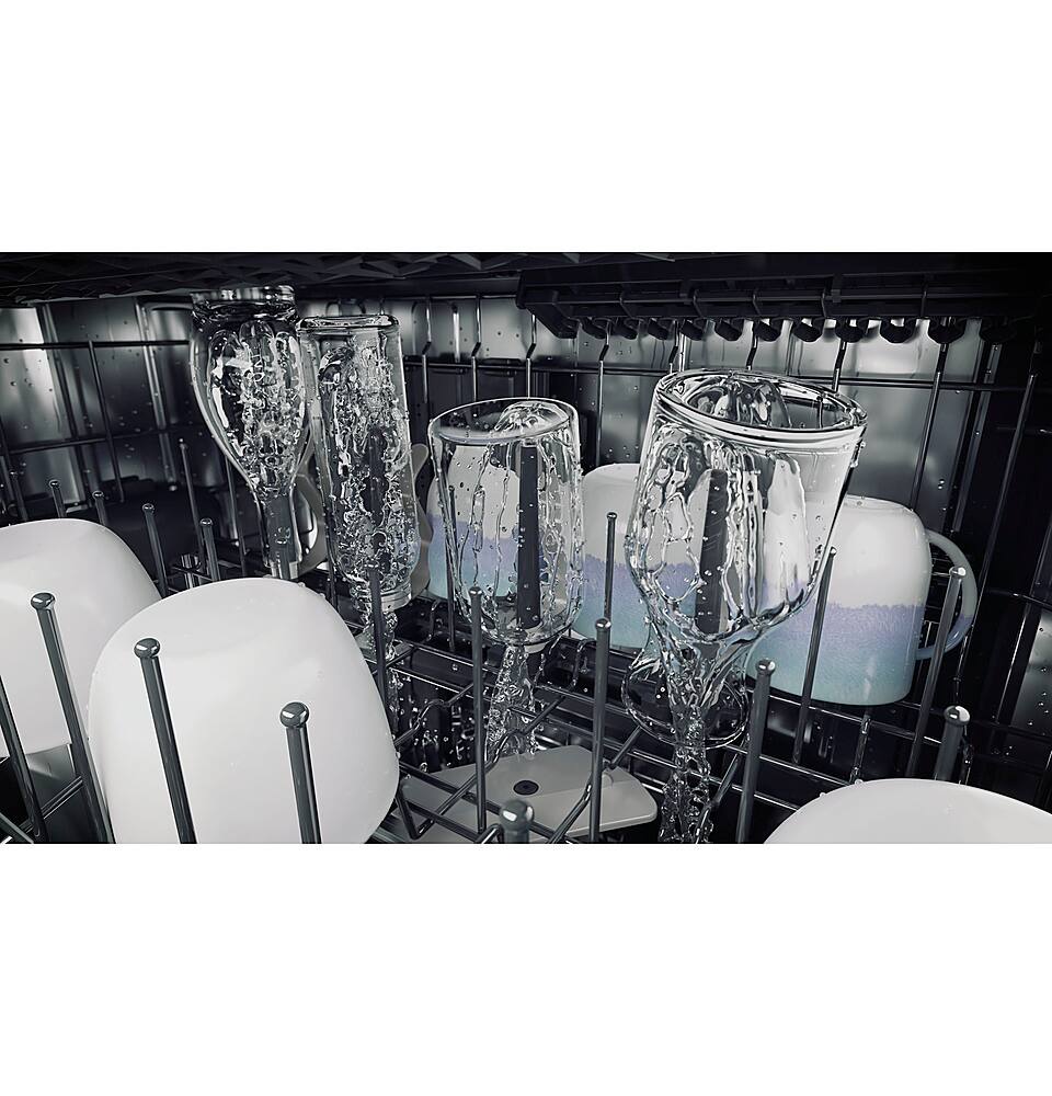 Alt View 15. Café - Top Control Built-In Dishwasher with Stainless Steel Tub, 3rd Rack, 39dBA, Customizable - Matte White.