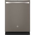 Front Zoom. GE - Top Control Built-In Dishwasher with Stainless Steel Tub, 3rd Rack, 46dBA - Slate.