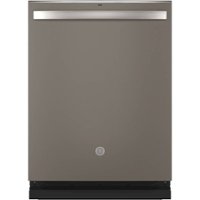GE - Top Control Built-In Dishwasher with Stainless Steel Tub, 3rd Rack, 46dBA - Slate - Front_Zoom