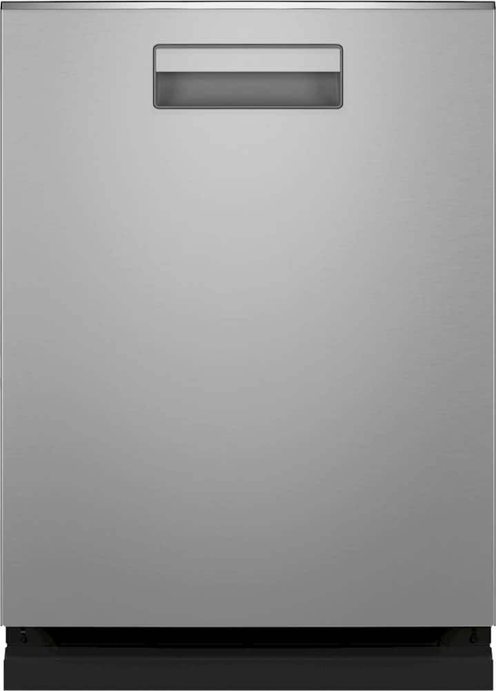 Haier - 24" Smart Built-In Fingerprint Resistant Dishwasher - Stainless Steel - Front_Zoom