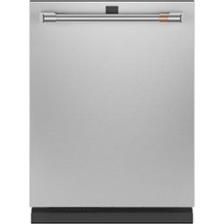 Café - Top Control Built-In Dishwasher with Stainless Steel Tub, 3rd Rack, 39dBA, Customizable - Stainless steel - Front_Zoom