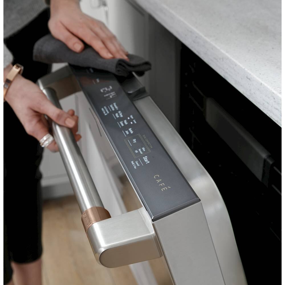 Alt View 14. Café - Top Control Built-In Dishwasher with Stainless Steel Tub, 3rd Rack, 39dBA, Customizable - Stainless steel.