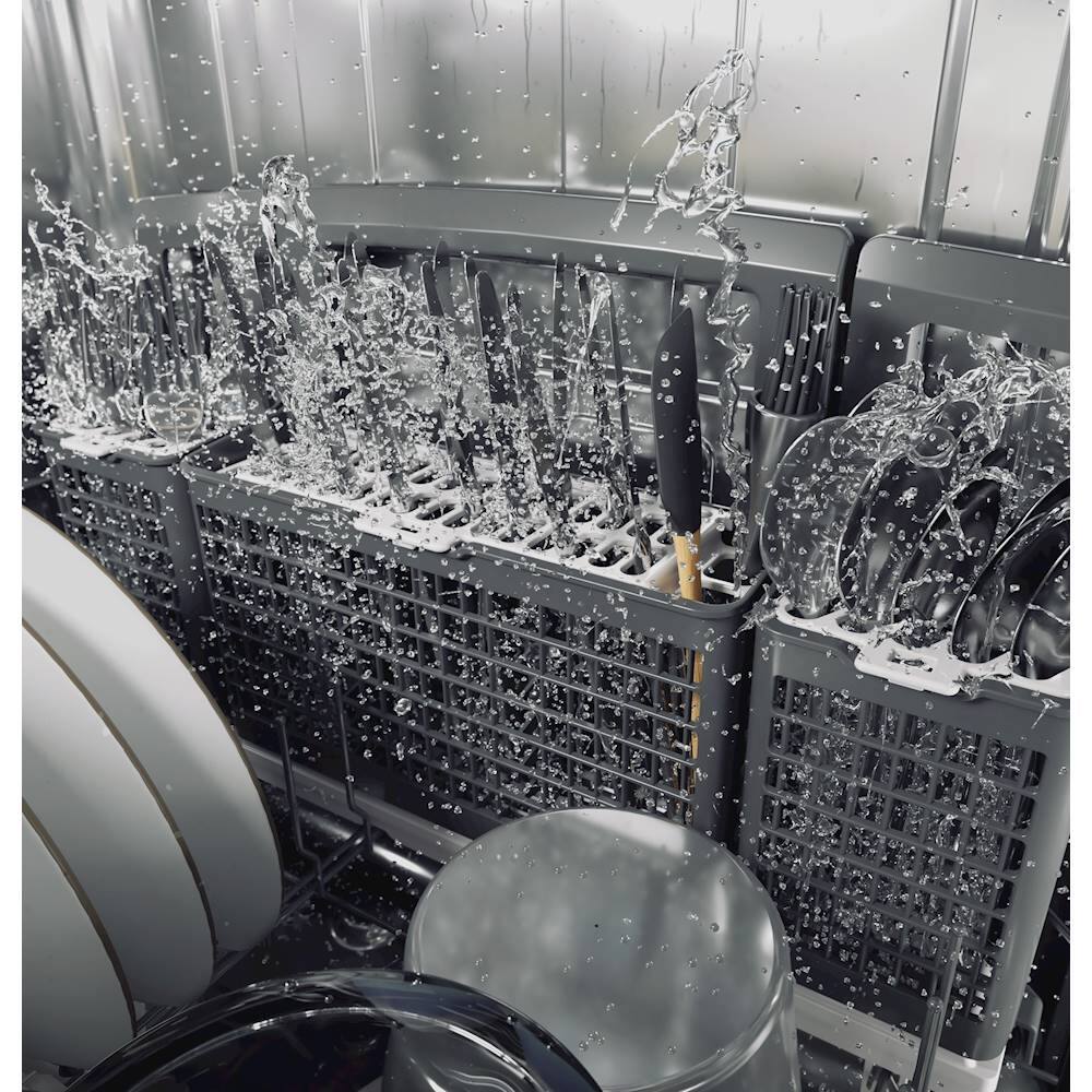 Alt View 18. Café - Top Control Built-In Dishwasher with Stainless Steel Tub, 3rd Rack, 39dBA, Customizable - Stainless steel.