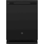 Front Zoom. GE - Top Control Built-In Dishwasher with Stainless Steel Tub, 48dBA - Black.