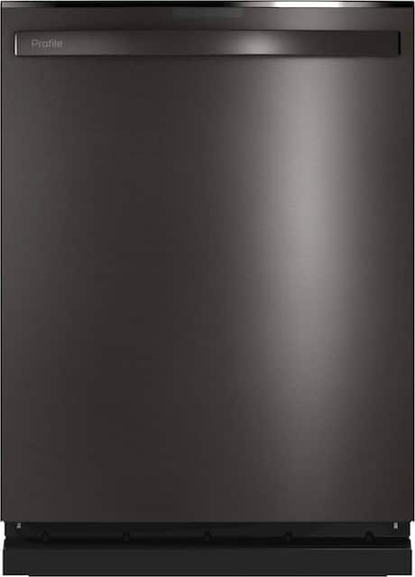 GE – Profile Series Top Control Built-In Dishwasher with Stainless Steel Tub, 3rd Rack, 42dBA – Black stainless steel