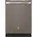 Front. GE Profile - Top Control Built-In Dishwasher with Stainless Steel Tub, 3rd Rack, 45dBA - Slate.