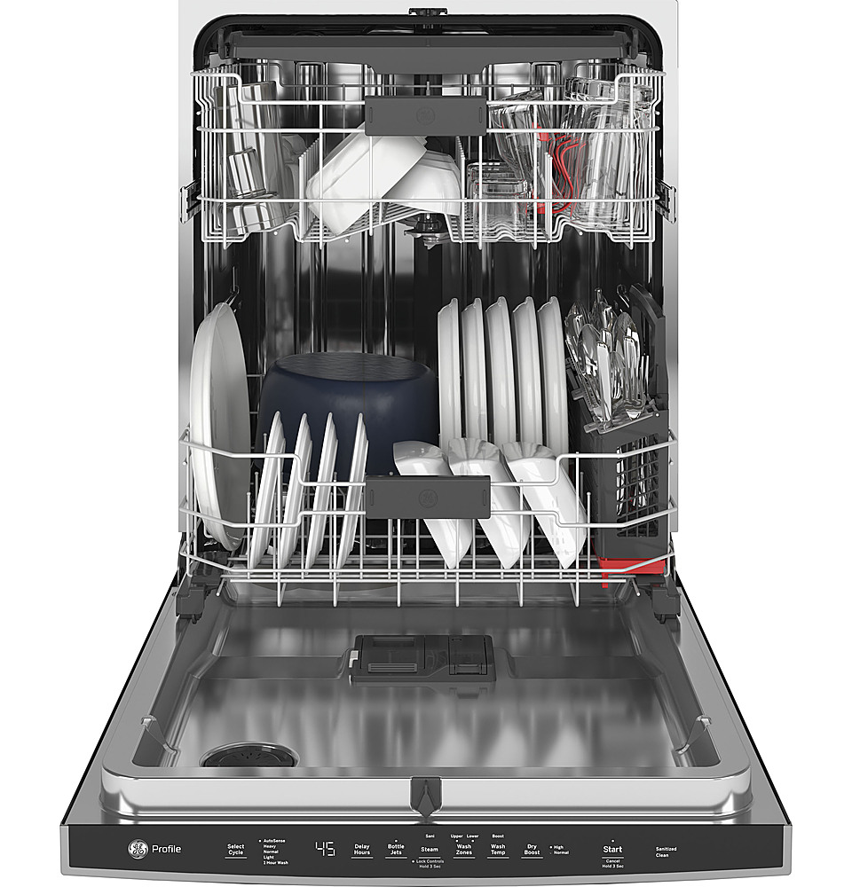 GE Profile 18 Top Control Built-In Dishwasher with Stainless Steel Tub  Stainless Steel PDT145SSLSS - Best Buy
