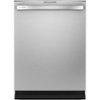 GE Profile - Hidden Control Built-In Dishwasher with Stainless Steel Tub, Fingerprint Resistance, 3rd Rack, 45 dBA - Stainless Steel