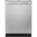 Front. GE Profile - Hidden Control Built-In Dishwasher with Stainless Steel Tub, Fingerprint Resistance, 3rd Rack, 45 dBA - Stainless Steel.