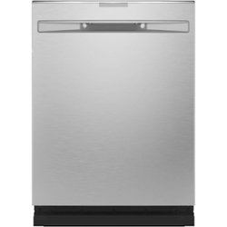 GE Profile - Stainless Steel Interior Fingerprint Resistant Dishwasher with Hidden Controls - Stainless Steel - Front_Zoom
