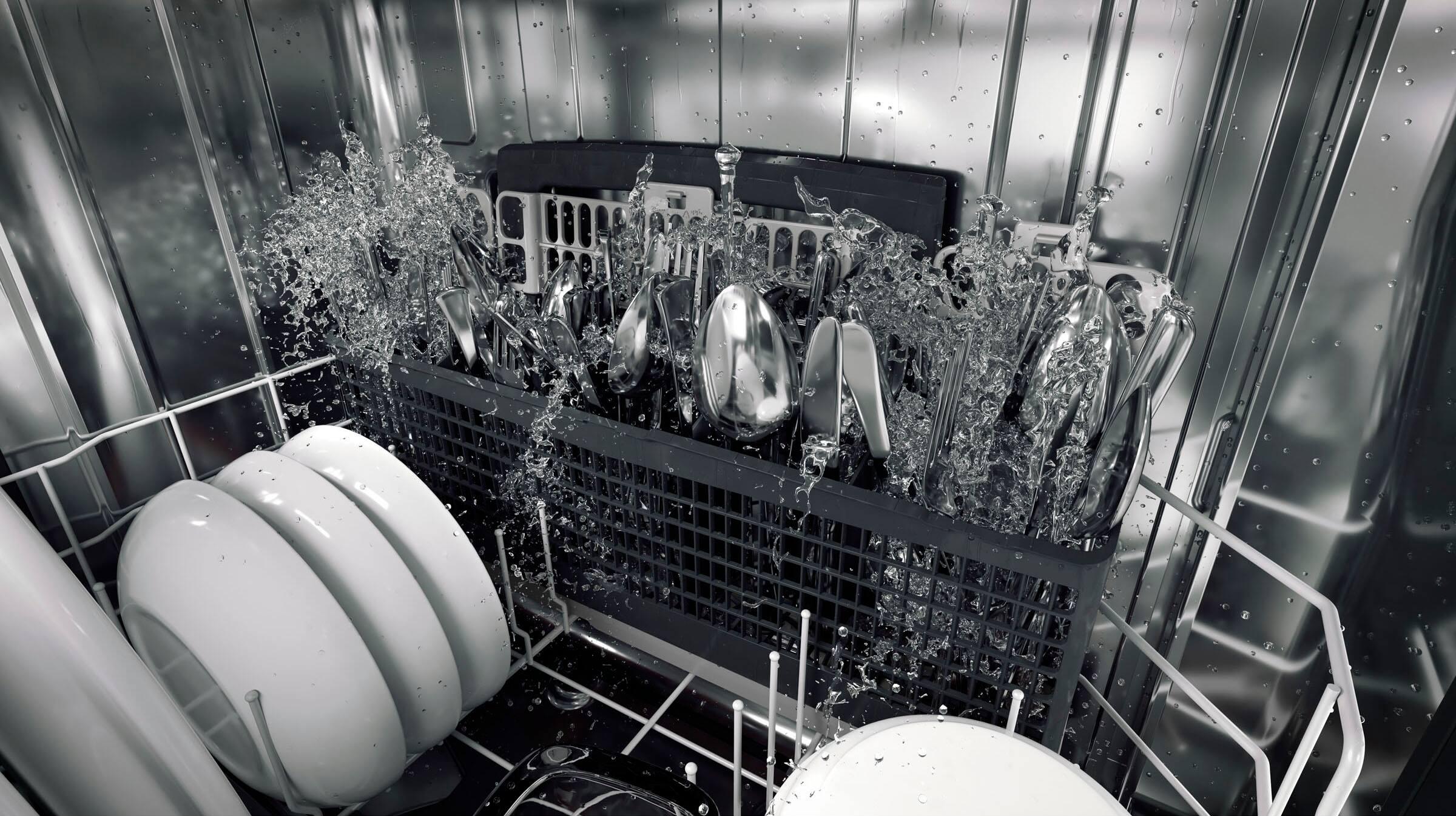 Alt View 23. GE Profile - Stainless Steel Interior Fingerprint Resistant Dishwasher with Hidden Controls - Stainless steel.