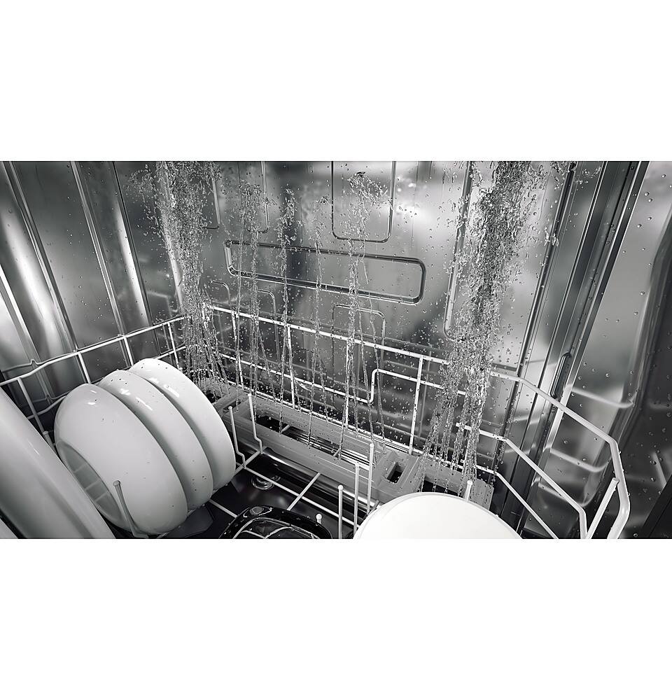 Alt View 24. GE Profile - Stainless Steel Interior Fingerprint Resistant Dishwasher with Hidden Controls - Stainless steel.