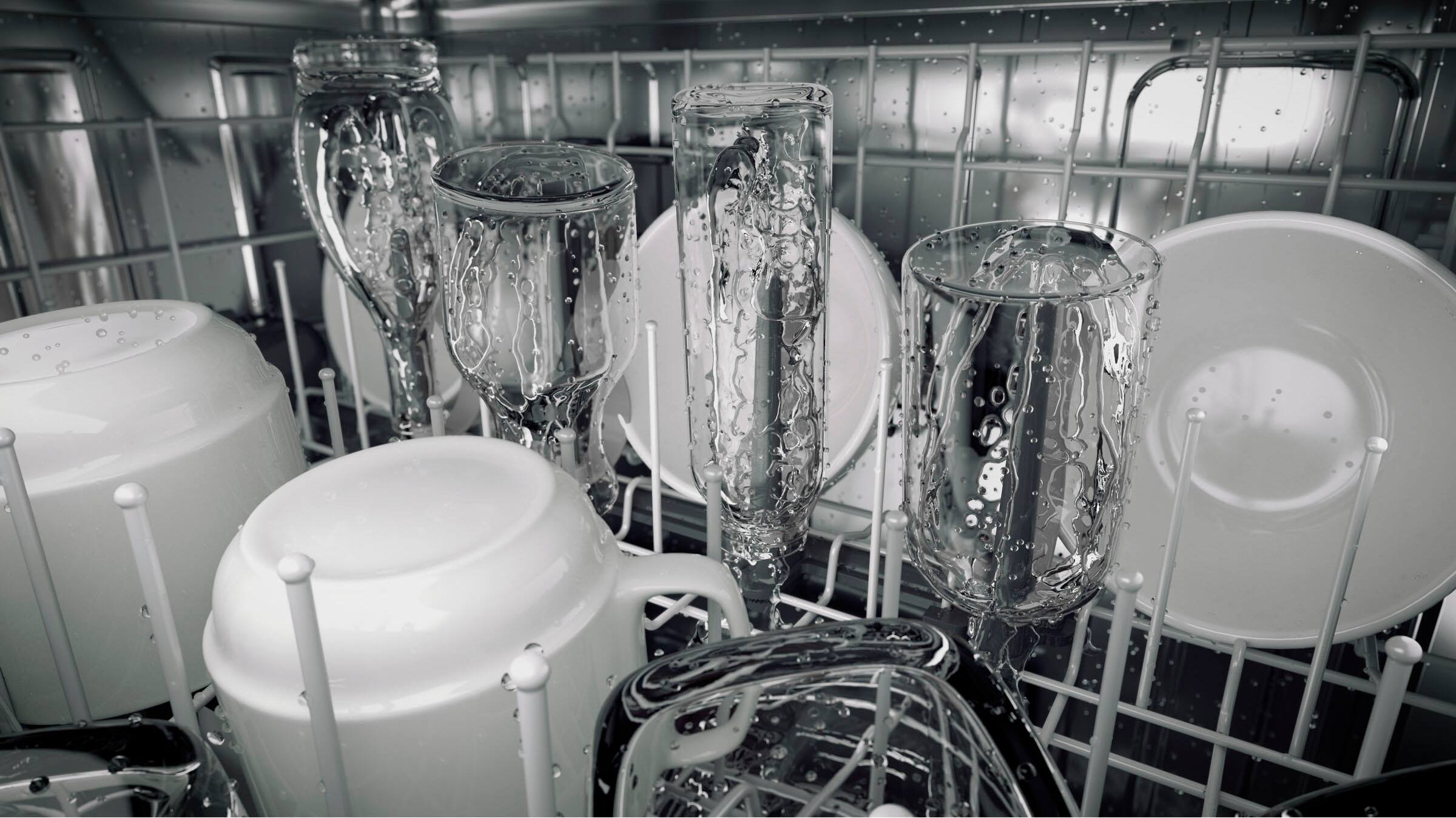 Alt View 25. GE Profile - Stainless Steel Interior Fingerprint Resistant Dishwasher with Hidden Controls - Stainless steel.