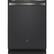 Front. GE Profile - Top Control Built-In Dishwasher with Stainless Steel Tub, 3rd Rack, 45dBA - Black Slate.