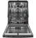 Alt View 11. GE Profile - Top Control Built-In Dishwasher with Stainless Steel Tub, 3rd Rack, 45dBA - Black Slate.
