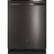 Front. GE - Top Control Built-In Dishwasher with Stainless Steel Tub, 3rd Rack, 46dBA - Black Stainless Steel.