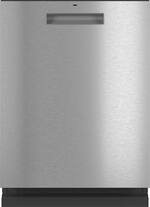 Café - Modern Glass Top Control Built-In Dishwasher with Stainless Steel Tub, Ultra Dry, 3rd Rack, 45 dBa - Platinum Glass - Front_Standard