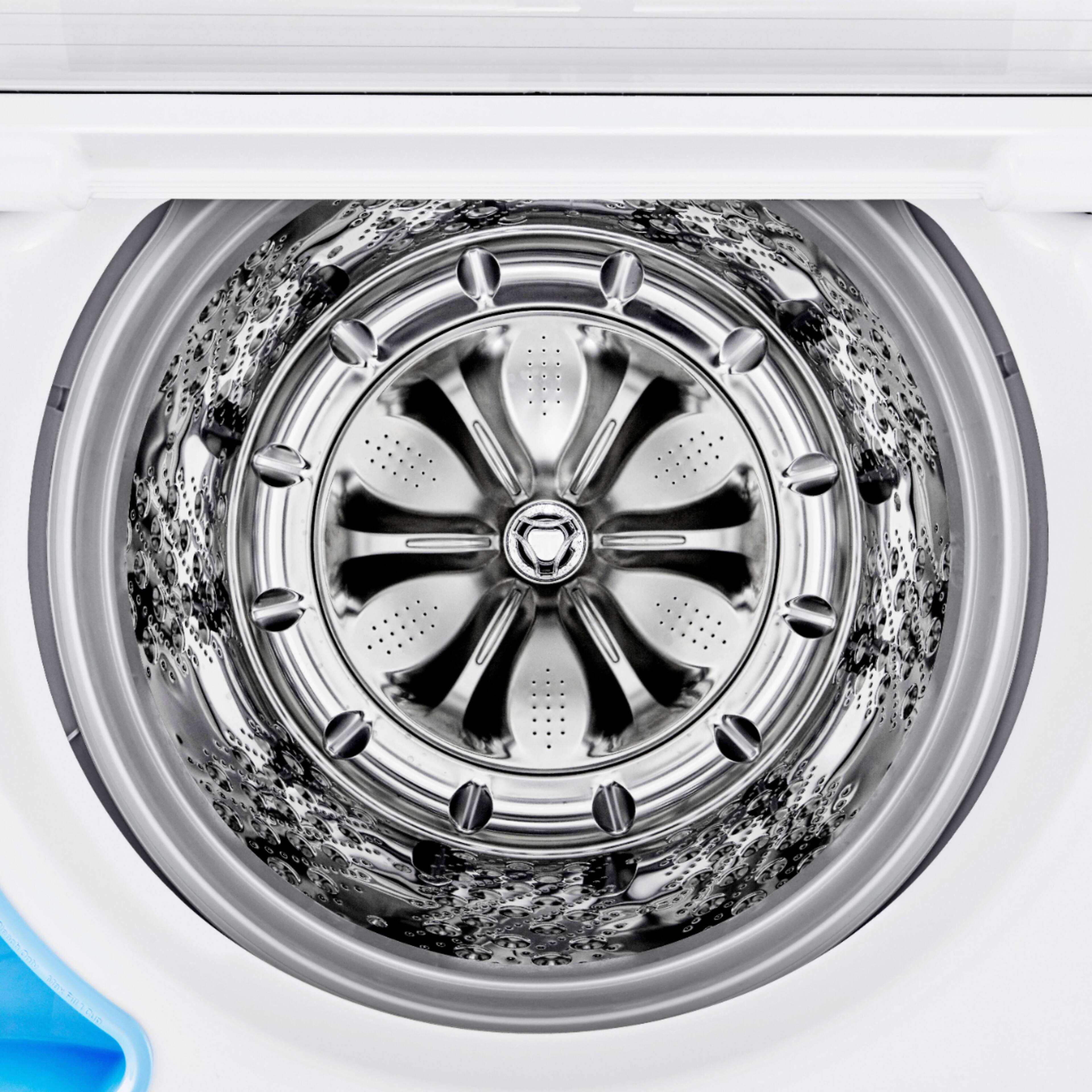Alt View 2. LG - 4.5 Cu. Ft. High-Efficiency Top Load Washer with TurboDrum Technology - White.