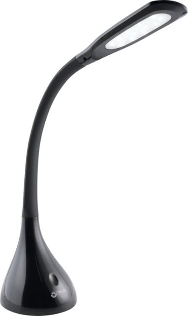 Angle Zoom. OttLite - Creative Curves LED Desk Lamp with Four Brightness Settings, Adjustable Height and Clear Sun Technology - Black.