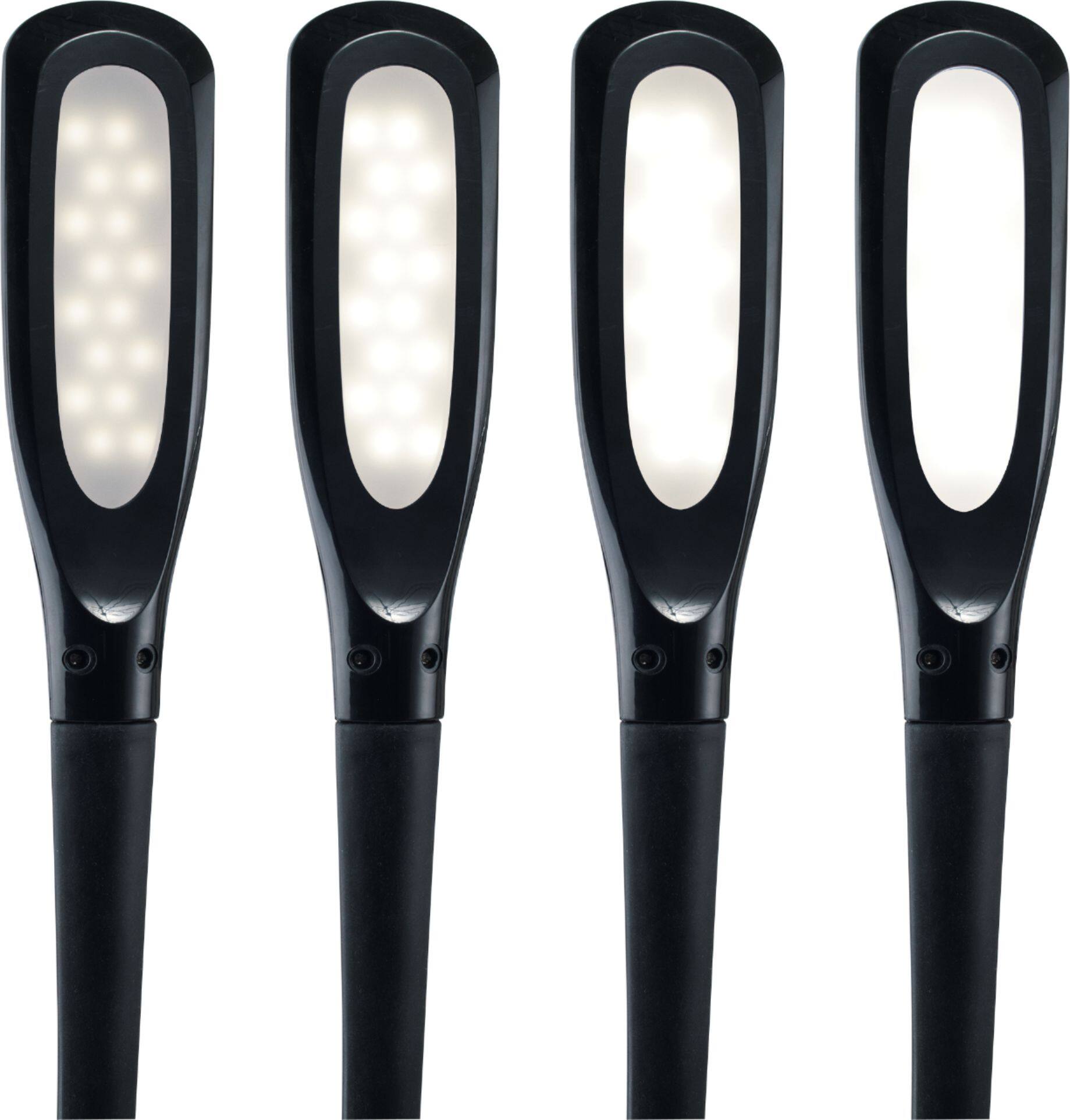 Alt View 13. OttLite - Creative Curves LED Desk Lamp with Four Brightness Settings, Adjustable Height and Clear Sun Technology - Black.