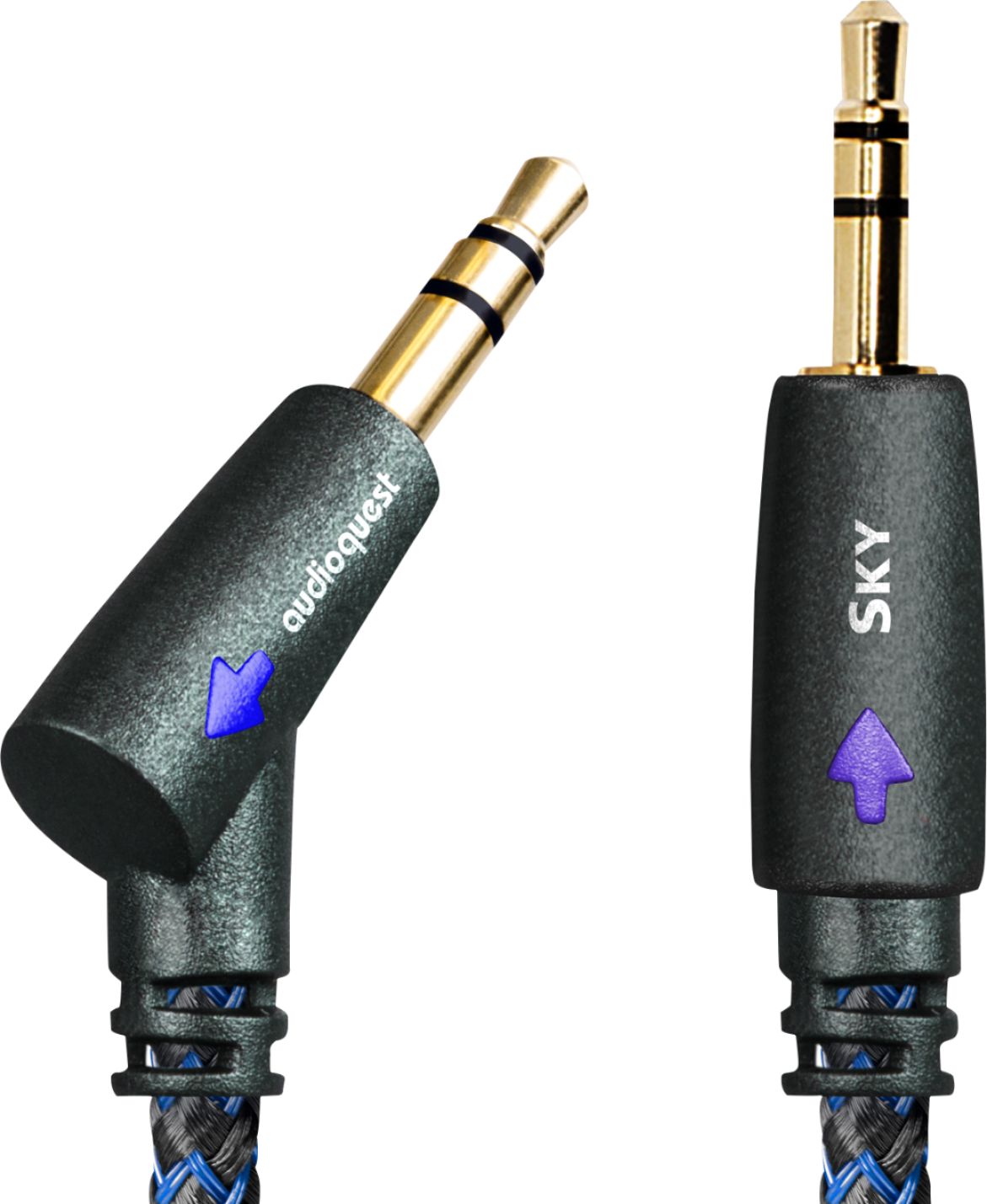 AudioQuest - Sky 4' Stereo Audio Cable - Black/Blue