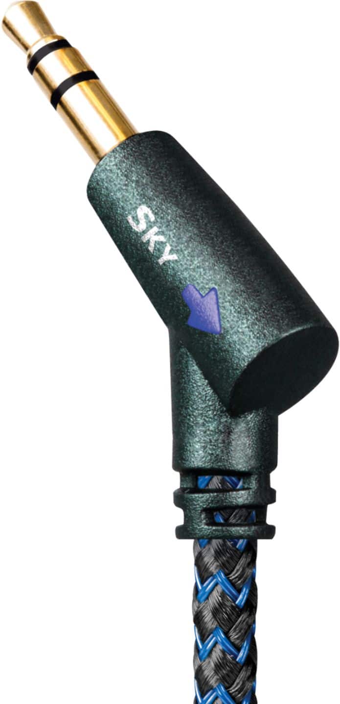 Alt View 12. AudioQuest - Sky 4' Stereo Audio Cable - Black/Blue.