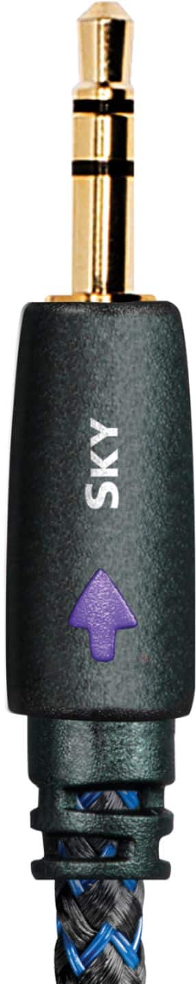 Alt View 13. AudioQuest - Sky 4' Stereo Audio Cable - Black/Blue.