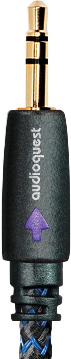 Alt View 1. AudioQuest - Sky 4' Stereo Audio Cable - Black/Blue.