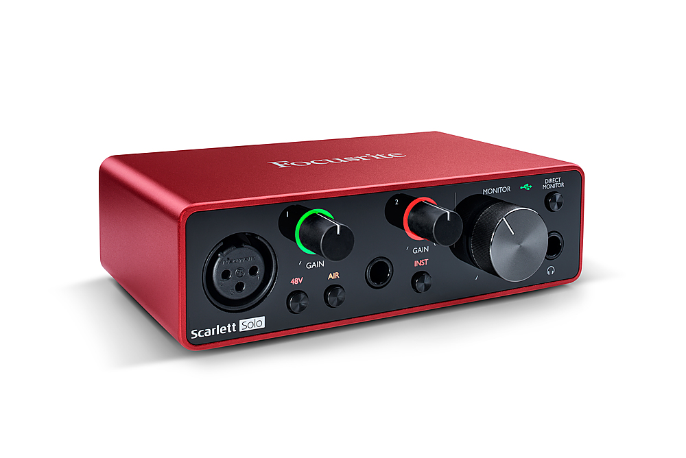 Angle View: Focusrite Scarlett Solo 3rd Generation Audio Interface