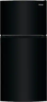 Front. Frigidaire - 13.9 Cu. Ft. Top-Freezer Refrigerator - Black.