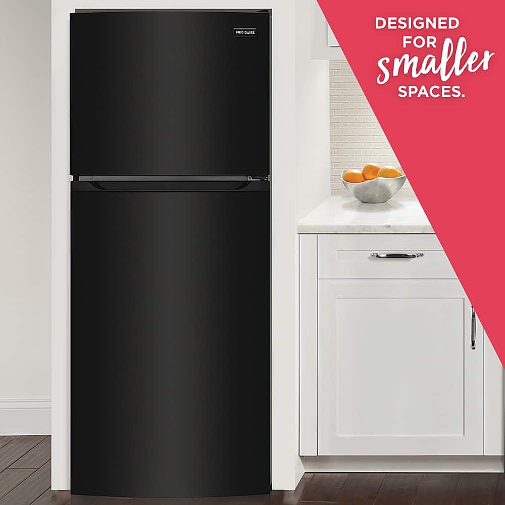 Alt View 11. Frigidaire - 13.9 Cu. Ft. Top-Freezer Refrigerator - Black.