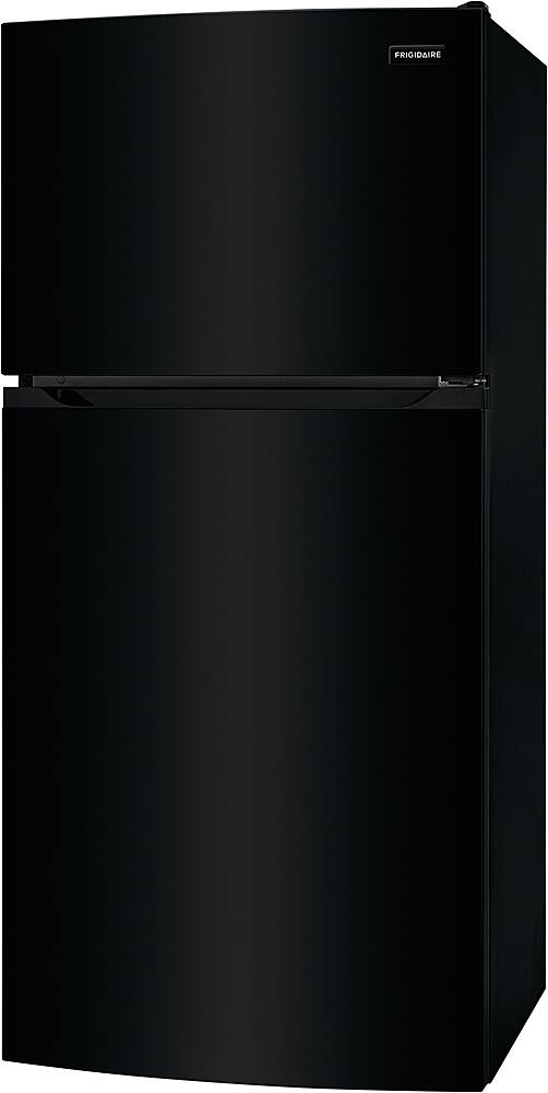 Left. Frigidaire - 13.9 Cu. Ft. Top-Freezer Refrigerator - Black.
