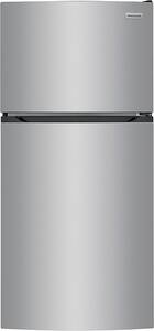 Frigidaire - 13.9 Cu. Ft. Top-Freezer Refrigerator - Brushed Steel - Front_Standard