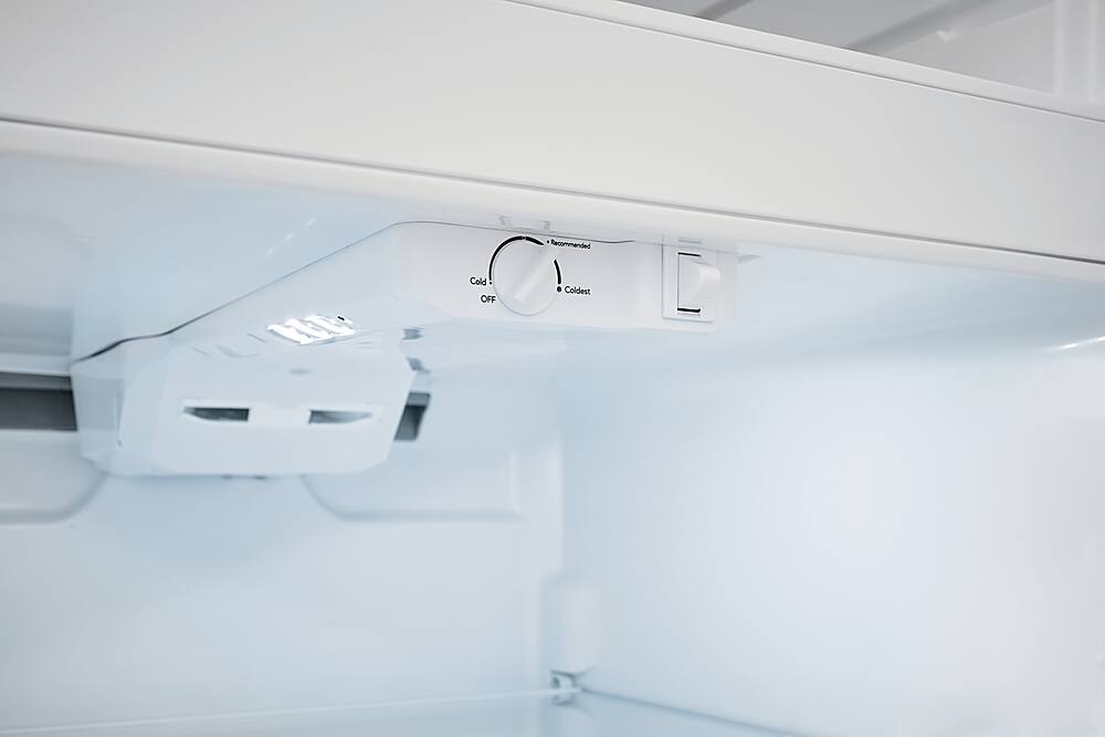 Alt View 14. Frigidaire - 13.9 Cu. Ft. Top-Freezer Refrigerator - Brushed Steel.