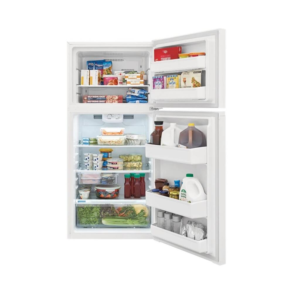 Alt View 13. Frigidaire - 13.9 Cu. Ft. Top-Freezer Refrigerator - White.