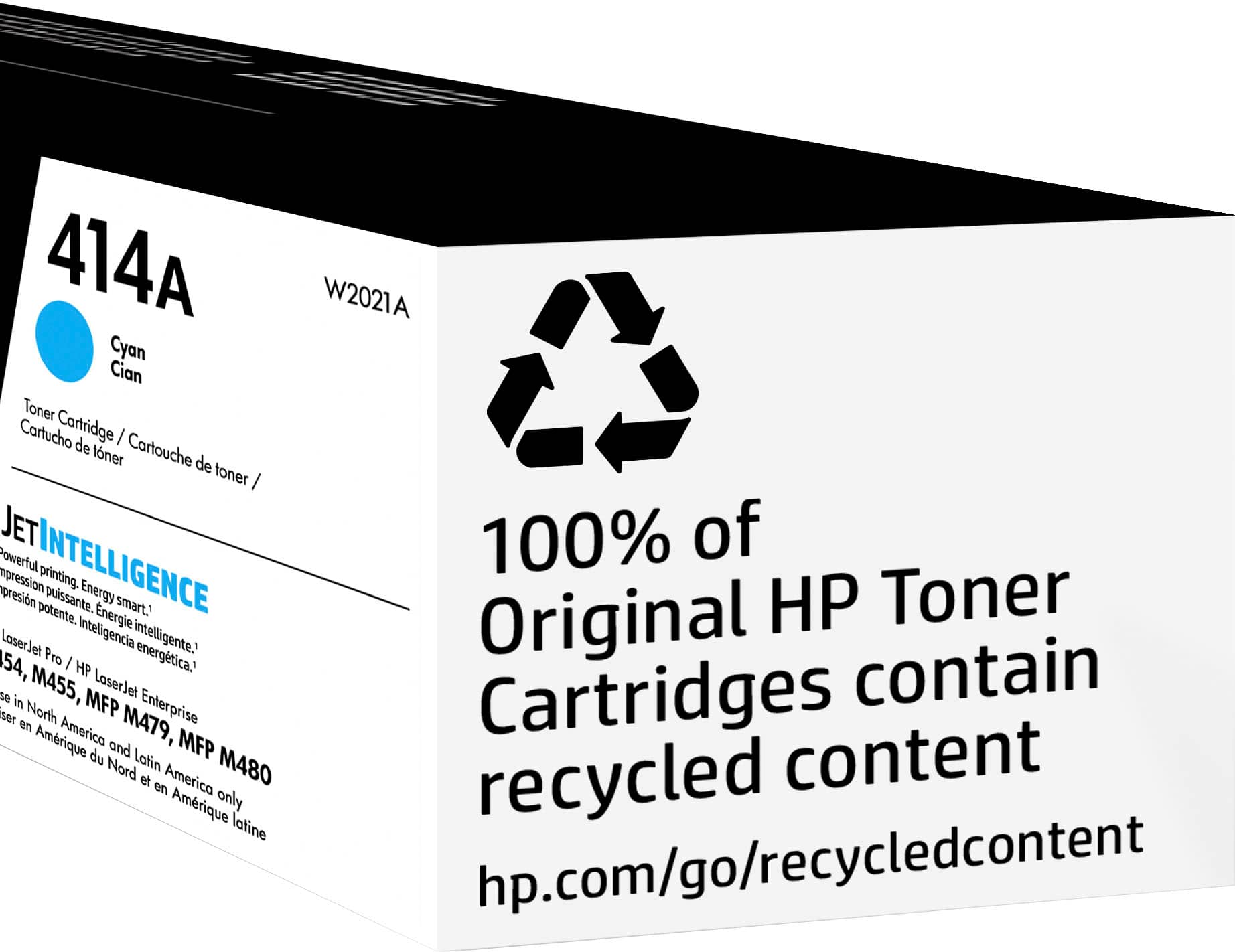 Alt View 14. HP - 414A Standard Capacity Toner Cartridge - Cyan.
