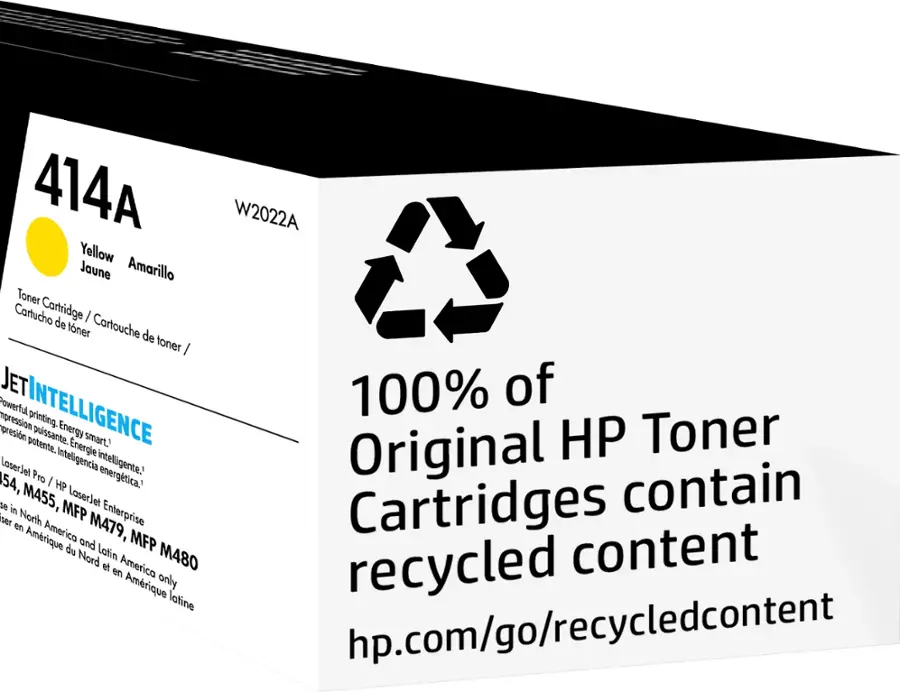 Alt View 15. HP - 414A Standard Capacity Toner Cartridge - Yellow.