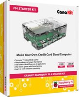 CanaKit - Raspberry Pi 4 2GB Starter Kit - Clear - Front_Zoom