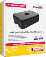 CanaKit - Raspberry Pi 4 4GB Starter PRO Kit - Premium Black Case - Front_Zoom
