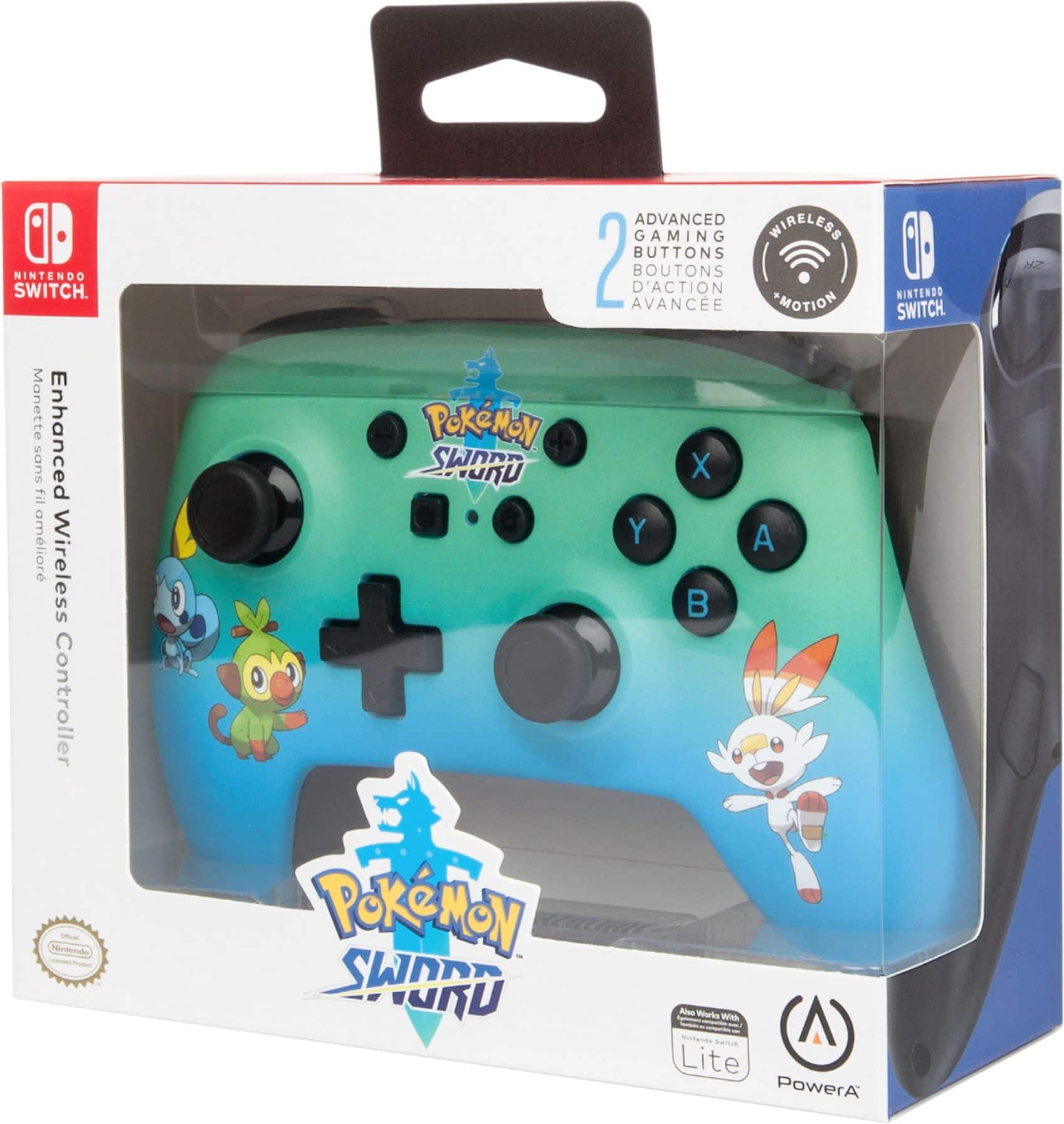 Alt View 17. PowerA - Enhanced Wireless Controller for Nintendo Switch - Pokémon Sword.