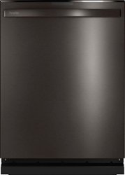 GE Profile - Top Control Built-In Dishwasher with Stainless Steel Tub, 3rd Rack, 39dBA - Black Stainless Steel - Front_Zoom