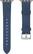 Left. Platinum™ - Soft Leather Watch Strap for Apple Watch™ 38mm and 40mm - Navy.