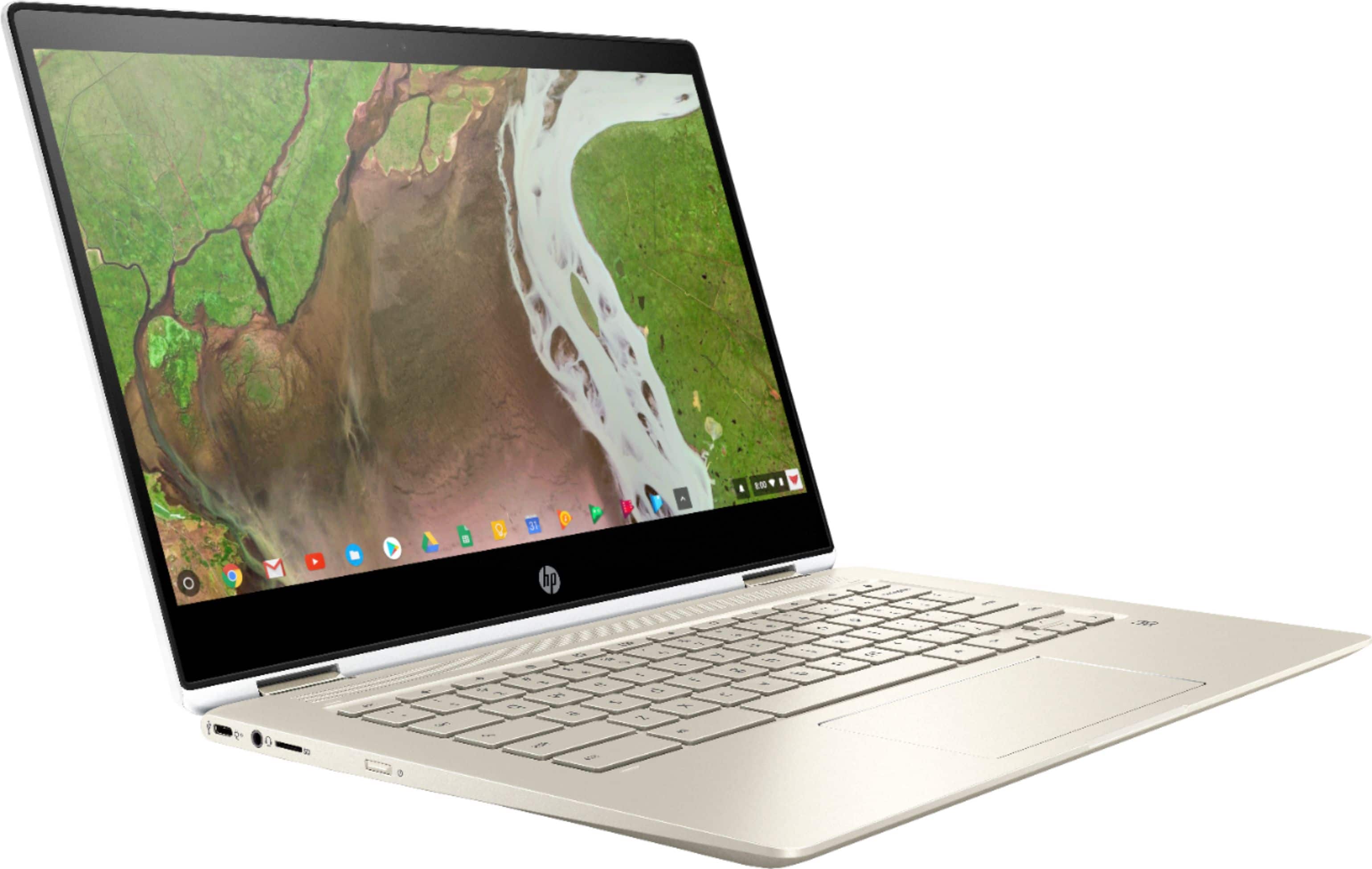 Alt View 13. HP - 2-in-1 14" Touch-Screen Chromebook - Intel Core i3 - 8GB Memory - 64GB eMMC Flash Memory.