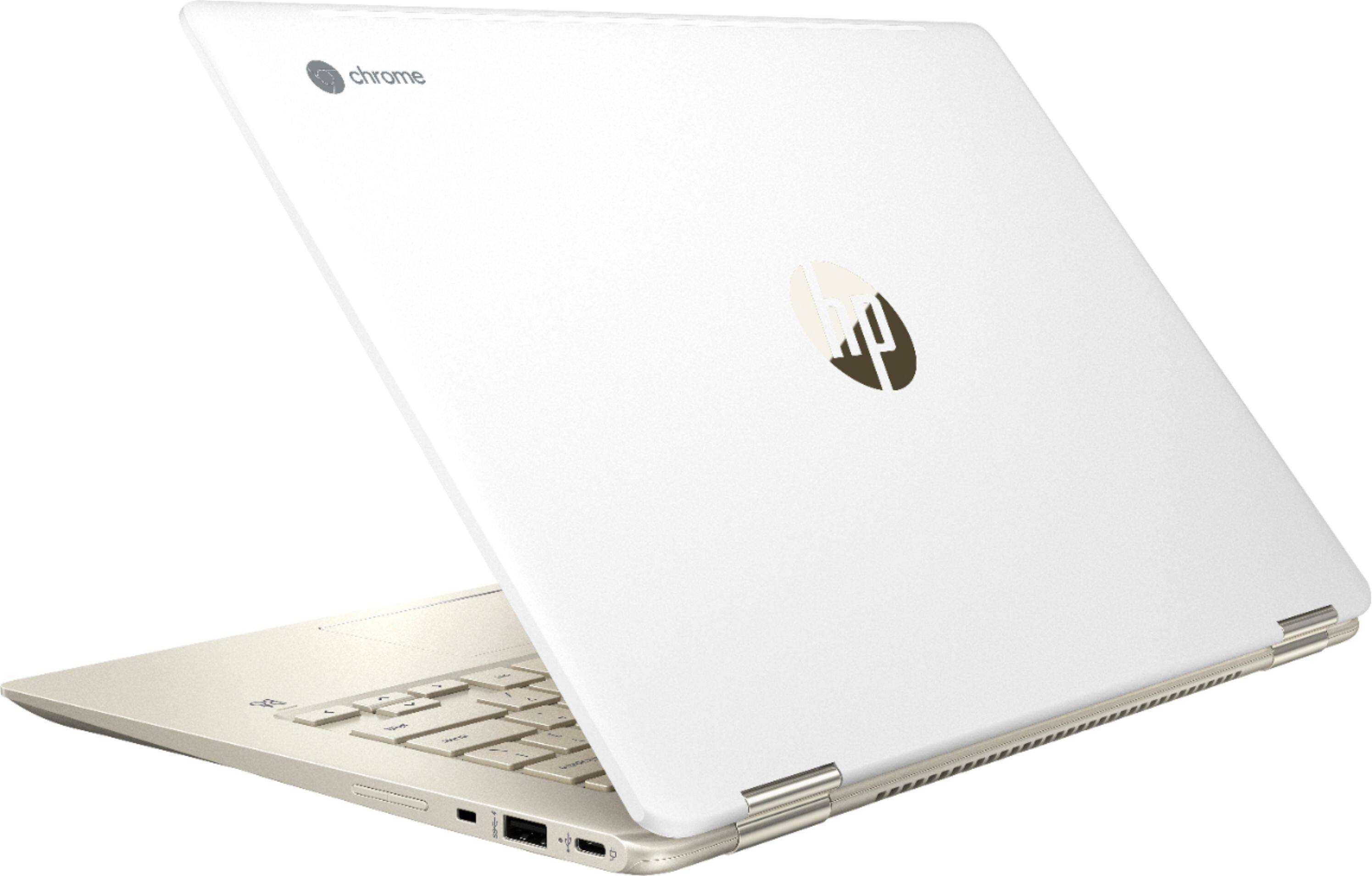 Alt View 1. HP - 2-in-1 14" Touch-Screen Chromebook - Intel Core i3 - 8GB Memory - 64GB eMMC Flash Memory.