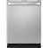 Front. GE Profile - Hidden Control Built-In Dishwasher with Stainless Steel Tub, Fingerprint Resistance, 3rd Rack, 39 dBA - Stainless steel.
