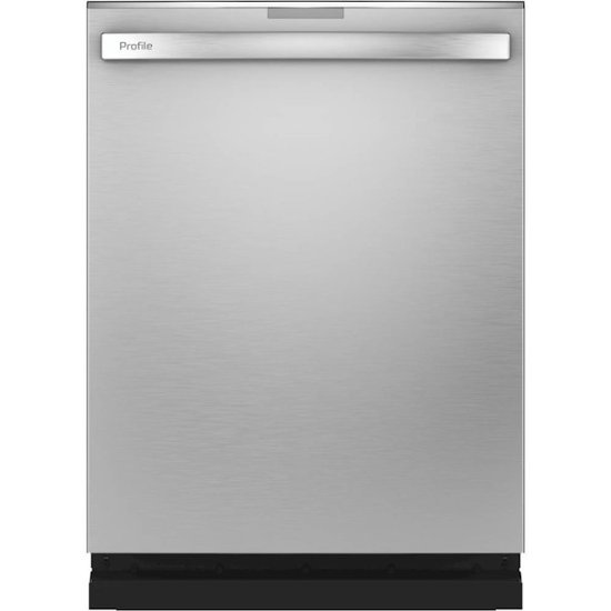 Front Zoom. GE Profile - Hidden Control Built-In Dishwasher with Stainless Steel Tub, Fingerprint Resistance, 3rd Rack, 39 dBA - Stainless Steel.